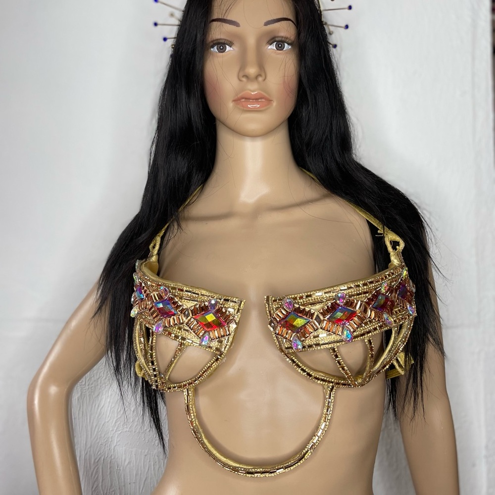 🚫SOLD🚫Gold Carnival Wire Bra - C Cup